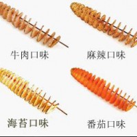 螺旋土豆薯塔怎么切,旋風薯塔制作方法及一串旋風薯塔成本