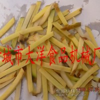 大蘿卜切條機|土豆切波浪條樣品，波浪條切割機