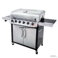 超大型戶外燃氣燒烤爐 6+1爐頭7頭烤箱 charbroil