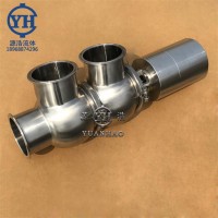 源浩衛生級兩位三通換向閥 不銹鋼氣動換向閥