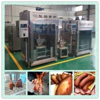 大型商用哈爾濱紅腸煙熏上色設備 店用肉制品熏蒸機器