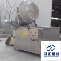 冠正機械廠家直銷虎皮/雞皮/鴨皮/豬皮不銹鋼全自動油炸機