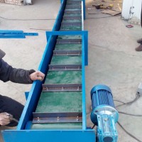 石子沙子刮板輸送機，傾斜刮板飼料送料機