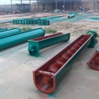 u型槽式螺旋送料機，U型管沙子輸送機