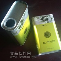 500ML山茶油鐵罐包裝，山茶油包裝鐵桶