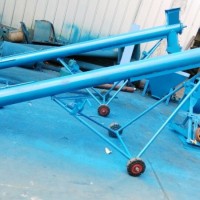 手搖升降圓管螺桿送料機(jī)，電動(dòng)升降螺旋提糧機(jī)