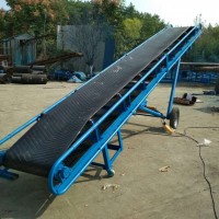 移動(dòng)玻璃廠皮帶機(jī)流水線 袋裝化肥裝車皮帶輸送機(jī)