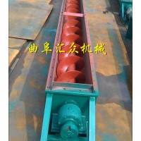 雞糞用敞口式碳鋼輸送機，U型槽式螺旋輸送機