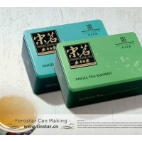 英山云霧鐵盒，英山云霧茶葉包裝罐，采花綠茶鐵盒