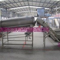 連續式薯片拌料機 滾筒型餅干拌糖設備