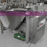 自動出料炸肉塊機，大洋牌油水混合油炸機