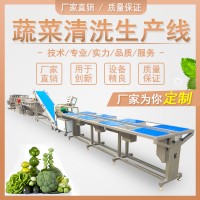 廣州九盈機械凈菜加工生產線 中央廚房凈菜加工生產線 可定制