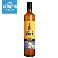 福來康泰一級冷榨脫蠟亞麻籽油500ml嬰幼兒孕婦可用食用油