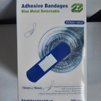 藍色專業(yè)食品級創(chuàng)可貼防水酒店廚師金屬可探測 無藥物創(chuàng)口貼