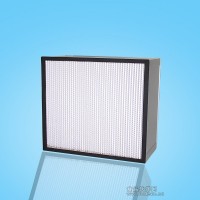 生產廠家供應過濾0.3um以下的空氣懸浮顆粒的無隔板高效過濾器