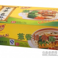 供應蔥香排骨面，非油炸面