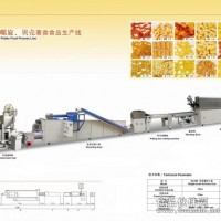 豌豆脆、螺旋、貝殼二次膨化食品生產線
