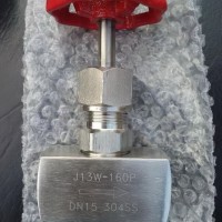 白鋼內絲直通針型閥 J13W-160P DN15不銹鋼內螺紋針形截止閥 內螺紋截止閥
