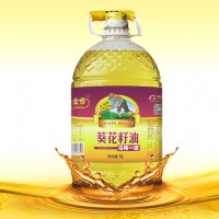 玉金香食用油5L 壓榨一級葵花籽油食用油廠家團購批發