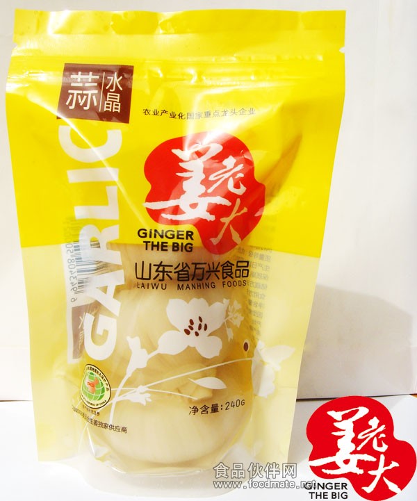 姜老大*糖醋水晶蒜240g/袋