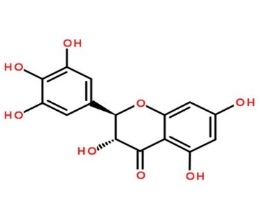 二氫楊梅素分子結構式