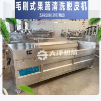 毛刷清洗機(jī) 全自動(dòng)毛刷式果蔬清洗機(jī) 專(zhuān)業(yè)蘿卜清洗機(jī)械
