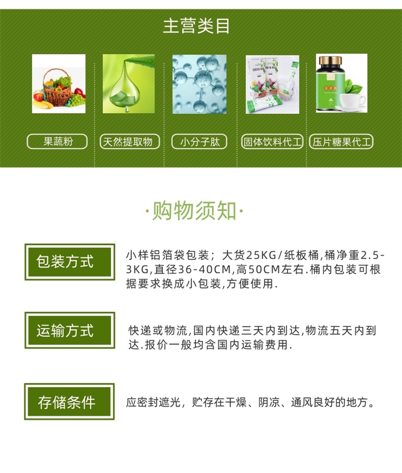 主營類目+購物須知