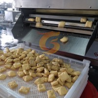 豆泡油炸機 豆泡全自動油炸流水線 新希望自動控溫油炸設備
