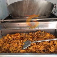 紅薯片油炸鍋 自動控溫油炸機 全自動油炸設備