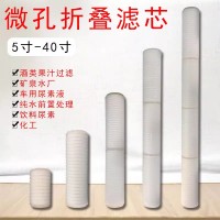 折疊濾芯微孔PP膜聚四氟聚醚砜飲料酒水過(guò)濾衛(wèi)生級(jí)精密過(guò)濾濾芯