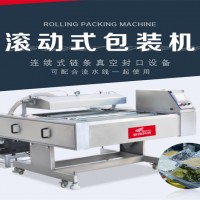 海鮮真空包裝機 食品廠皮帶滾動真空包裝機 皮帶連續(xù)真空包裝機