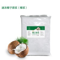 海南工廠供應速凍椰漿椰子肉原漿純原漿