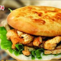 培訓里脊肉餅的做法—教學做早點里脊肉餅