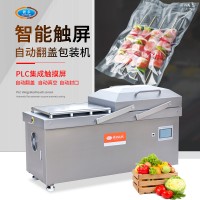 自動翻蓋真空包裝機 雙室裝袋封口機 多功能食品包裝機械
