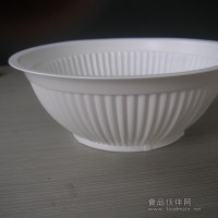 一次性環保彩印PP500ml扣肉塑料碗