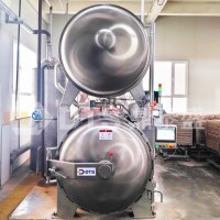 真空包裝鹵肉雙層滅菌鍋 全自動高溫殺菌鍋 食品殺菌設(shè)備