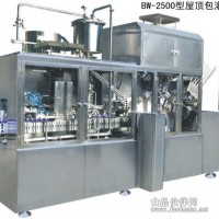 果汁NFC飲料全自動屋頂盒灌裝機 沈陽北亞灌裝機生產廠家